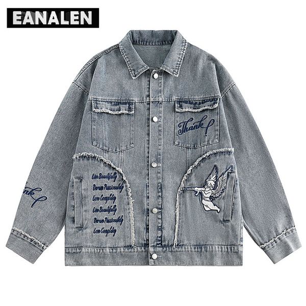 mens jackets harajuku vintage alphabet angel graphic denim jacket oversized streetwear rock punk gothic biker graffiti womens 230810, Black;brown
mens jackets harajuku vintage alphabet angel graphic denim jacket oversized streetwear rock punk gothic biker graffiti womens 230810, Black;brown