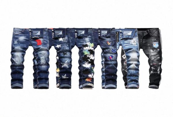 men badge rips stretch black jeans men fashion slim fit washed motocycle denim pants panelled hip hop trousers n4gu5449969, Blue
men badge rips stretch black jeans men fashion slim fit washed motocycle denim pants panelled hip hop trousers n4gu5449969, Blue