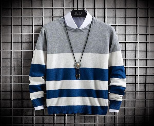 men039s sweaters 2021 fashion sweater men fake twopiece male pullover long sleeve casual style patchwork loose mens winter aut3274408, White;black
men039s sweaters 2021 fashion sweater men fake twopiece male pullover long sleeve casual style patchwork loose mens winter aut3274408, White;black