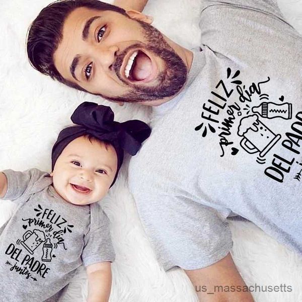 family matching outfits happy first fathers day shirts family matching outfits dad and baby cotton look t-shirt bodysuit for newborn father&, Blue
family matching outfits happy first fathers day shirts family matching outfits dad and baby cotton look t-shirt bodysuit for newborn father&, Blue