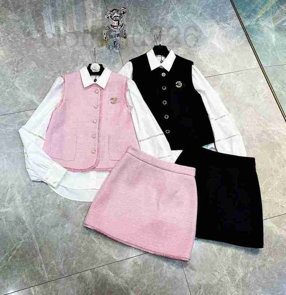 two piece dress designer 2023 early autumn new small fragrant style shirt tassel vest short skirt slim and age reducing three set t9om, White
two piece dress designer 2023 early autumn new small fragrant style shirt tassel vest short skirt slim and age reducing three set t9om, White