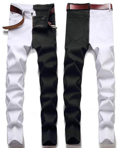 men039s jeans male american styles fashion stitching slim twocolor white and black trend stretch trousers denim pants8781176, Blue
men039s jeans male american styles fashion stitching slim twocolor white and black trend stretch trousers denim pants8781176, Blue