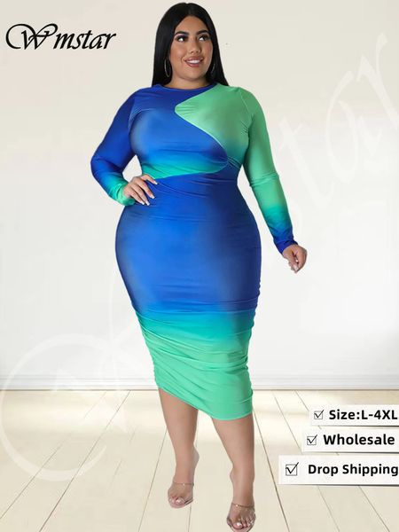 plus size dresses wmstar size women clothes bodycon strech long sleeve pachwork casual fashion maxi dress wholesale drop 230809, Black
plus size dresses wmstar size women clothes bodycon strech long sleeve pachwork casual fashion maxi dress wholesale drop 230809, Black
