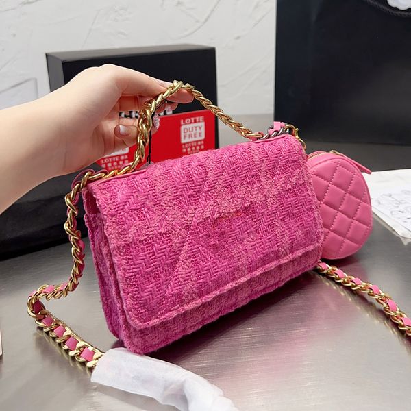 designer women 19 tweed quilted shoulder bag paris brand fashion woc 19c flap crossbody handbags woolen houndstooth handag with coin purse l
designer women 19 tweed quilted shoulder bag paris brand fashion woc 19c flap crossbody handbags woolen houndstooth handag with coin purse l
