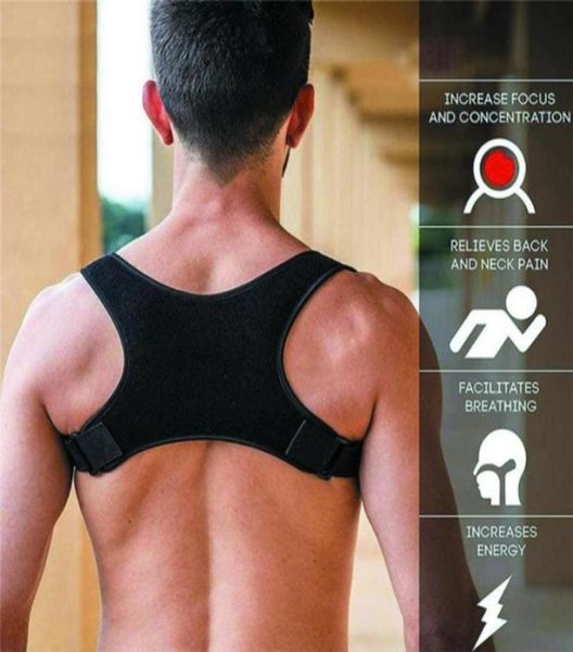 men women posture corrector adjustable back fracture support back clavicle spine shoulder correction brace belt strap body care1539575766, Black;blue
men women posture corrector adjustable back fracture support back clavicle spine shoulder correction brace belt strap body care1539575766, Black;blue
