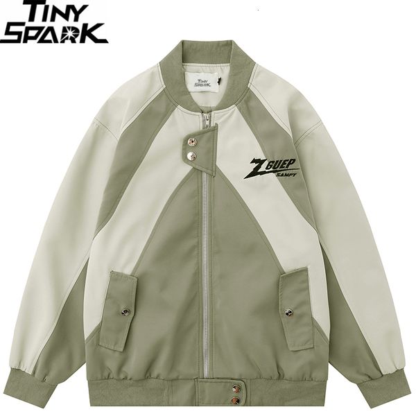mens jackets streetwear bomber jacket retro patchwork baseball men varsity coat harajuku short pink green 230809, Black;brown
mens jackets streetwear bomber jacket retro patchwork baseball men varsity coat harajuku short pink green 230809, Black;brown