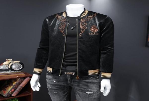 2022 new youth men039s embroidered leather jacket korean fashion trend baseball uniform casual stand collar jacket4138391, Black
2022 new youth men039s embroidered leather jacket korean fashion trend baseball uniform casual stand collar jacket4138391, Black
