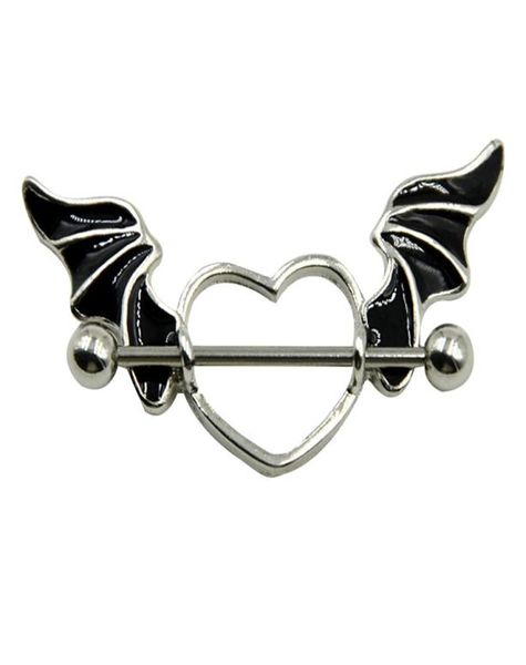 1 pcs stainless steel bat wing nipple shield ring angel heart piercing barbell jewelry7037526, Silver
1 pcs stainless steel bat wing nipple shield ring angel heart piercing barbell jewelry7037526, Silver