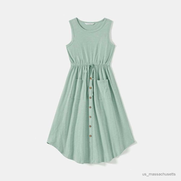 family matching outfits family matching outfits solid cotton button front drawstring tank dresses and short-sleeve colorblock t-shirts sets, Blue
family matching outfits family matching outfits solid cotton button front drawstring tank dresses and short-sleeve colorblock t-shirts sets, Blue