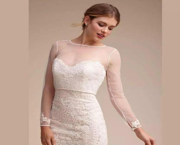 simple long sleeve wedding bridal jacket lace bride wraps modest alencon jewel neck sheath custom made plus size9695194, White
simple long sleeve wedding bridal jacket lace bride wraps modest alencon jewel neck sheath custom made plus size9695194, White