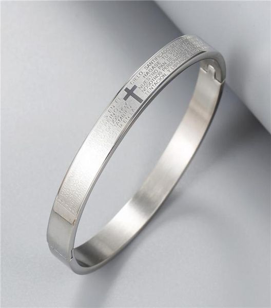 popular believing bible bangle stainless steel bracelets christian gift jewelry4601755, Black
popular believing bible bangle stainless steel bracelets christian gift jewelry4601755, Black