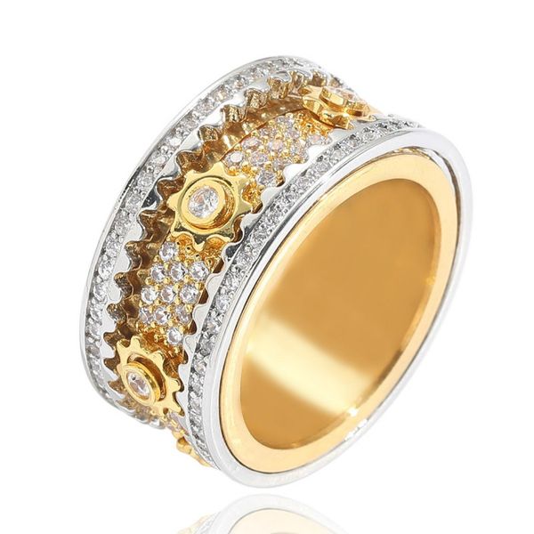 new fashion trendy gold silver plated full bling cz spinning ring for men women for wedding party size 6-12, Golden;silver
new fashion trendy gold silver plated full bling cz spinning ring for men women for wedding party size 6-12, Golden;silver