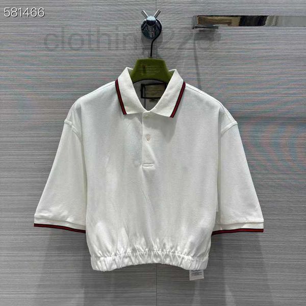 women's polos designer 2023 summer new polo short red green white contrast striped collar design with shoulder drop elastic waist sleev
women's polos designer 2023 summer new polo short red green white contrast striped collar design with shoulder drop elastic waist sleev
