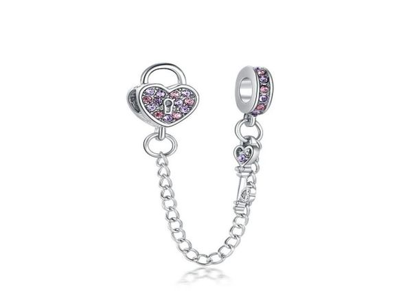 fit sterling silver bracelet purple blue white heart locker key safety chain crystal european ser clip lock charm fits p bracelet jewelry fi, Black
fit sterling silver bracelet purple blue white heart locker key safety chain crystal european ser clip lock charm fits p bracelet jewelry fi, Black