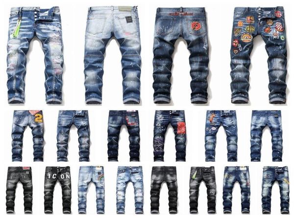 2020 het d2 mens denim jean embroidery pants holes badges jeans zipper men2 pants trousers skinny jeansds2men jeans 6w0963#9996537, Blue
2020 het d2 mens denim jean embroidery pants holes badges jeans zipper men2 pants trousers skinny jeansds2men jeans 6w0963#9996537, Blue