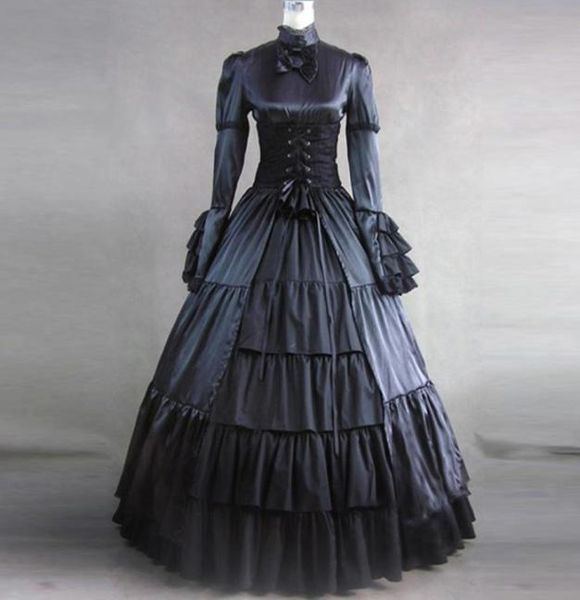 halloween classic gothic victorian period masquerade party dress autumn long sleeve european court princess historical ball gown 49153637, White;black
halloween classic gothic victorian period masquerade party dress autumn long sleeve european court princess historical ball gown 49153637, White;black