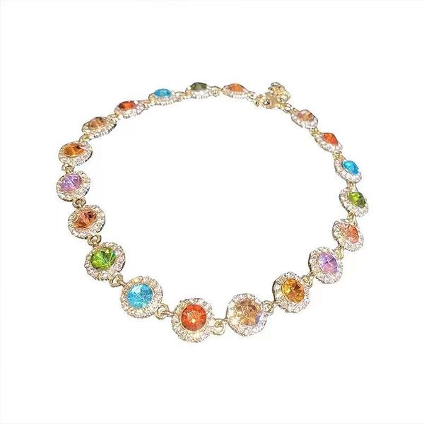 new fashion style super shiny crystal pearl rainbow necklace pearl stainless steel plated 18k women's exquisite girls fashion jewelry p, Golden;silver
new fashion style super shiny crystal pearl rainbow necklace pearl stainless steel plated 18k women's exquisite girls fashion jewelry p, Golden;silver