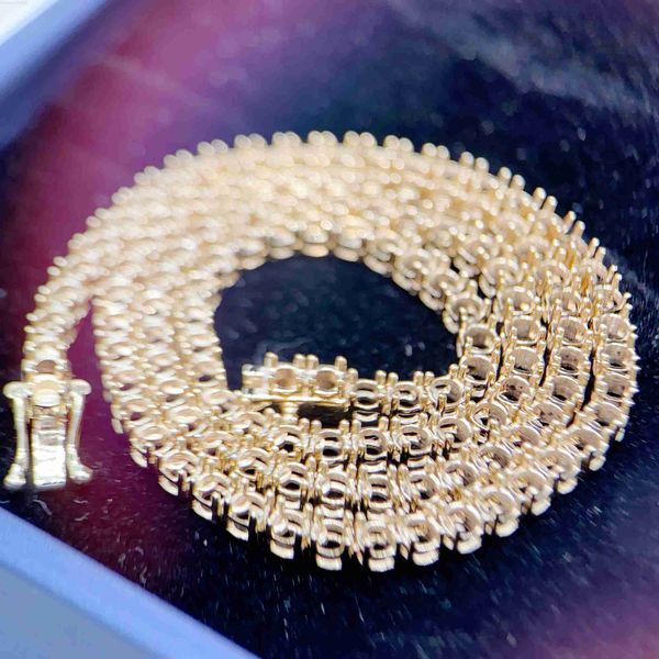 wholesale price 3mm real solid gold 10k tennis chain necklace without stone, Silver
wholesale price 3mm real solid gold 10k tennis chain necklace without stone, Silver