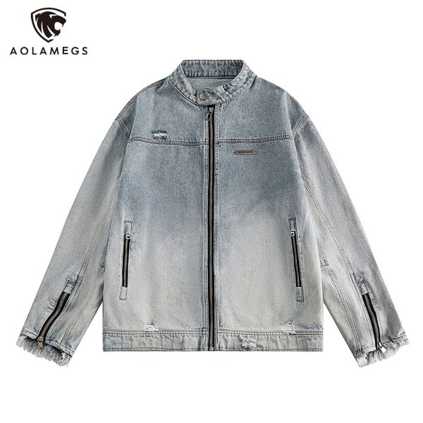 mens jackets hip hop gradient washed denim jacket for men streetwear stand collar zipper jeans autumn oversized quality 230810, Black;brown
mens jackets hip hop gradient washed denim jacket for men streetwear stand collar zipper jeans autumn oversized quality 230810, Black;brown