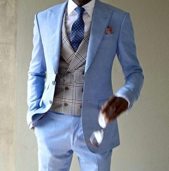 brand new light blue men 3 piece suit wedding tuxedos groom tuxedos peak lapel two button men business prom blazerjacketpantsti1981056, Black;gray
brand new light blue men 3 piece suit wedding tuxedos groom tuxedos peak lapel two button men business prom blazerjacketpantsti1981056, Black;gray
