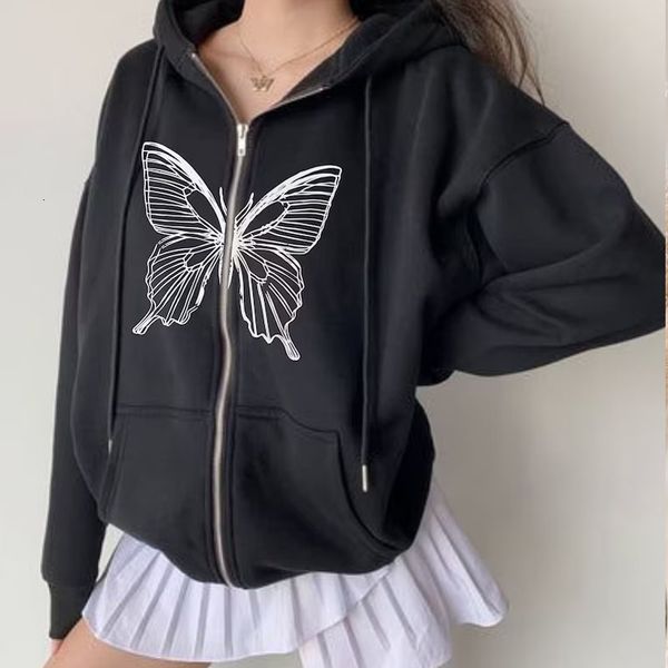 womens hoodies sweatshirts 2000s butterfly zipper sweatshirt autumn grunge punk harajuku y2k clothing women interesting hip hop 230809, Black
womens hoodies sweatshirts 2000s butterfly zipper sweatshirt autumn grunge punk harajuku y2k clothing women interesting hip hop 230809, Black