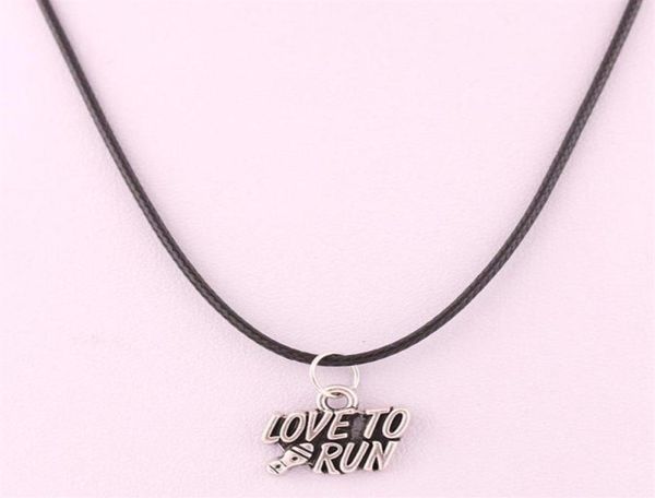 new arrival antique sliver plated running woman and love to run pendant charm necklace wax chain200r5531998, Silver
new arrival antique sliver plated running woman and love to run pendant charm necklace wax chain200r5531998, Silver