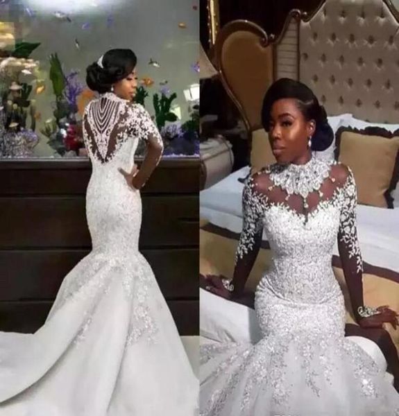 2019 vintage mermaid long sleeve wedding dress high neck lace church garden western formal bridal gown plus size custom made7642756, White
2019 vintage mermaid long sleeve wedding dress high neck lace church garden western formal bridal gown plus size custom made7642756, White