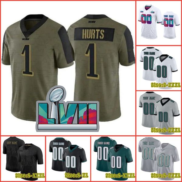 custom football jerseys men women youth 1 jalen hurts 90 davis 11 a.j. brown 6 devonta smith aj haason reddick kelce sanders minshew ii, Black;red
custom football jerseys men women youth 1 jalen hurts 90 davis 11 a.j. brown 6 devonta smith aj haason reddick kelce sanders minshew ii, Black;red