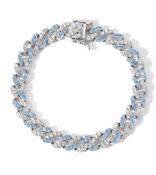 link chain 9mm blue cuban miami link bracelets bling 5a zircon bracelet fashion rock hip hop jewelry for men women8495629, Black
link chain 9mm blue cuban miami link bracelets bling 5a zircon bracelet fashion rock hip hop jewelry for men women8495629, Black