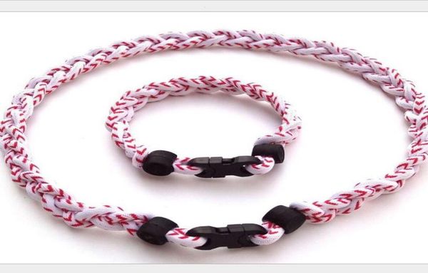 2021 baseball white with red stitch sports germanium titanium tornado braided necklaces with 3 ropes1964217, Golden;silver
2021 baseball white with red stitch sports germanium titanium tornado braided necklaces with 3 ropes1964217, Golden;silver