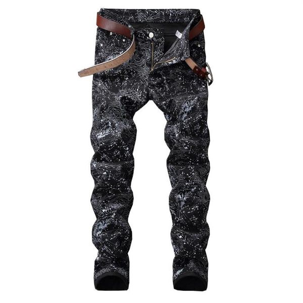 men's jeans 2021 mens slim fit pants fashion black printed stretch pencil denim300y, Blue
men's jeans 2021 mens slim fit pants fashion black printed stretch pencil denim300y, Blue