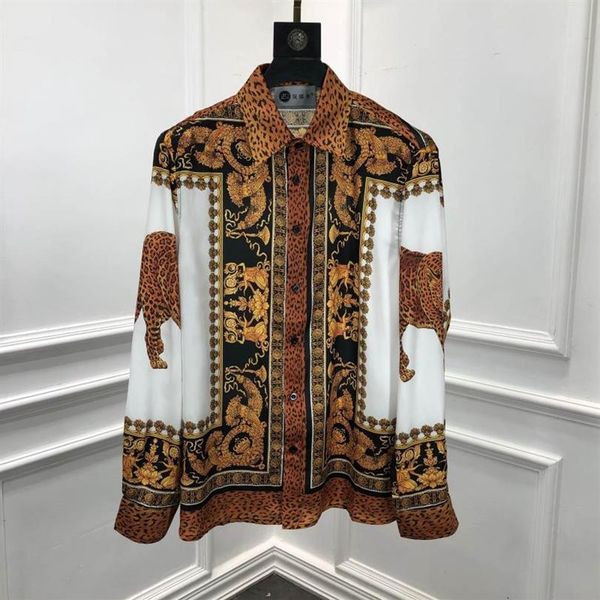 fashion men's shirts z12251 2021 runway luxury european design party style clothing casual2459, White;black
fashion men's shirts z12251 2021 runway luxury european design party style clothing casual2459, White;black