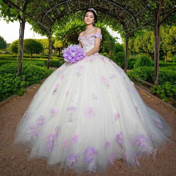 ivory shiny off the shoulder ball gown quinceanera dress for girls birthday party gowns prom dresses 3d flowers vestido de 15 anos, Blue;red
ivory shiny off the shoulder ball gown quinceanera dress for girls birthday party gowns prom dresses 3d flowers vestido de 15 anos, Blue;red