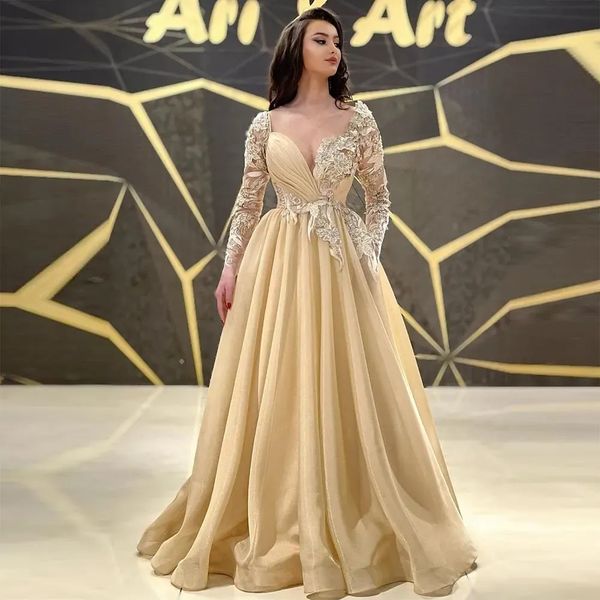 elegant lace prom dresses long sleeve lace appliqued formal evening gowns tulle v neck woman bridal party dress robe de soiree, Black
elegant lace prom dresses long sleeve lace appliqued formal evening gowns tulle v neck woman bridal party dress robe de soiree, Black