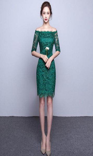 dark green half sleeves short lace bridesmaid dress with embroidery 2018 knee length party dress lace up5965387, White;pink
dark green half sleeves short lace bridesmaid dress with embroidery 2018 knee length party dress lace up5965387, White;pink