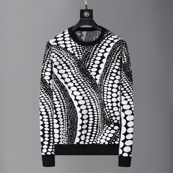 men's designer knitwear plaid knitwear pullover fashion casual business slim-fit long classic warm s sweater, White;black
men's designer knitwear plaid knitwear pullover fashion casual business slim-fit long classic warm s sweater, White;black