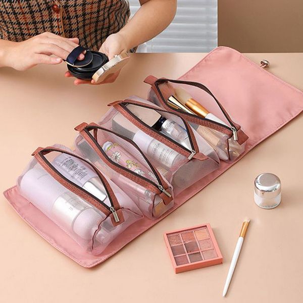 cosmetic bags cases 4pcs in 1 detachable makeup bag women zipper mesh large capacity cosmetics pouch foldable portable travel wash storage 2
cosmetic bags cases 4pcs in 1 detachable makeup bag women zipper mesh large capacity cosmetics pouch foldable portable travel wash storage 2