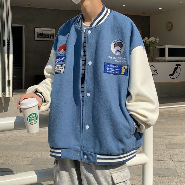mens jackets baseball varsity jacket men autumn spring thin vintage letterman women windbreaker bomber coats youth casual uniform 230810, Black;brown
mens jackets baseball varsity jacket men autumn spring thin vintage letterman women windbreaker bomber coats youth casual uniform 230810, Black;brown