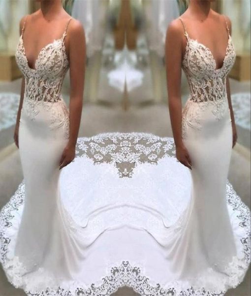 white lace appliques wedding dresses sheath spaghetti straps mermaid illusion side bridal gowns with court train9836546
white lace appliques wedding dresses sheath spaghetti straps mermaid illusion side bridal gowns with court train9836546