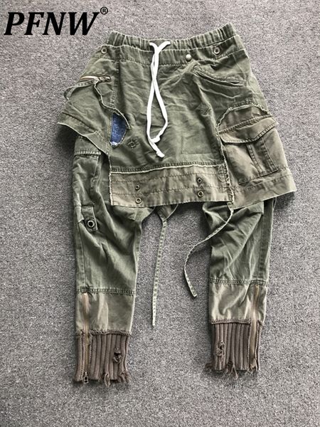 men's pants pfnw original niche design solid japanese retro skirt pencil casual workwear cargo fashion overalls 12a4440 230810, Black
men's pants pfnw original niche design solid japanese retro skirt pencil casual workwear cargo fashion overalls 12a4440 230810, Black