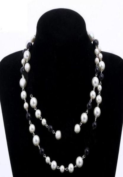 designer jewelry necklace elegant women black and white pearl sweater chain paris fashion diamond necklaces wedding jewelrys acces1981227, Silver
designer jewelry necklace elegant women black and white pearl sweater chain paris fashion diamond necklaces wedding jewelrys acces1981227, Silver