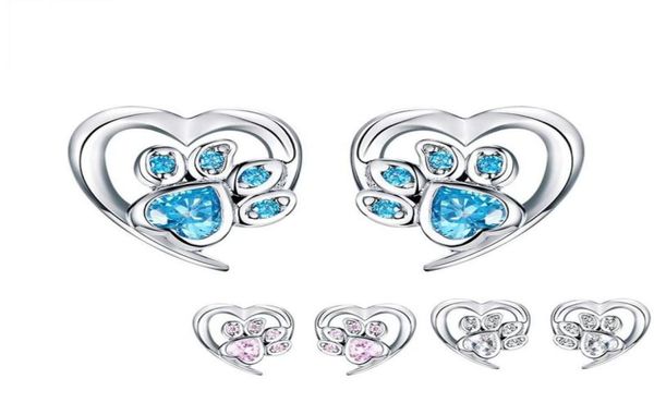 blue crystal pet paw stud earrings for girl heart shape cz footprint ear studs jewelry women design bijoux sce65432155085838685, Golden;silver
blue crystal pet paw stud earrings for girl heart shape cz footprint ear studs jewelry women design bijoux sce65432155085838685, Golden;silver