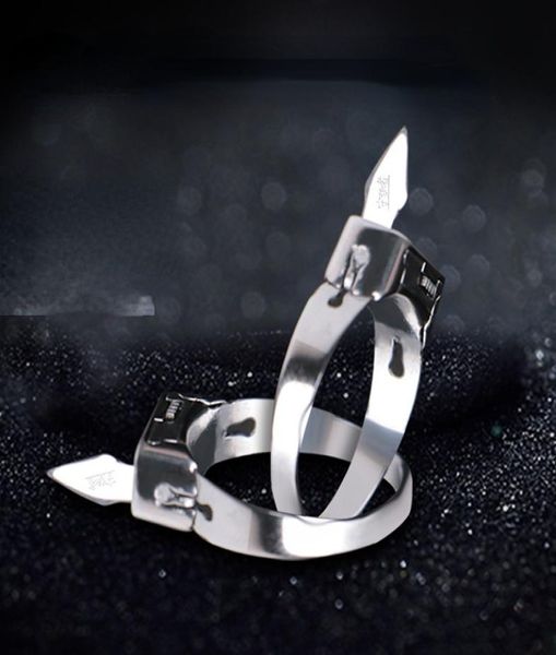 stainless steel ring geometrically simple hidden blade self defense adjustable open ring silver couple titanium steel ring1387421, Golden;silver
stainless steel ring geometrically simple hidden blade self defense adjustable open ring silver couple titanium steel ring1387421, Golden;silver