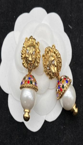 street fashion women earrings luxury designer jewelry pearl lion earring ladies ear studs retro designers g earrings 2710274, Golden;silver
street fashion women earrings luxury designer jewelry pearl lion earring ladies ear studs retro designers g earrings 2710274, Golden;silver