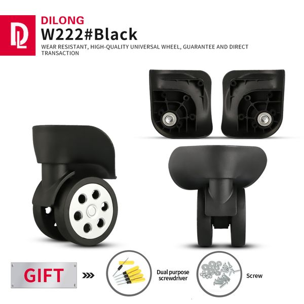 bag parts accessories dilong w222 password luggage wheels trolley case accessories onepiece universal wheel suitcase repair aircraft caster, Black
bag parts accessories dilong w222 password luggage wheels trolley case accessories onepiece universal wheel suitcase repair aircraft caster, Black