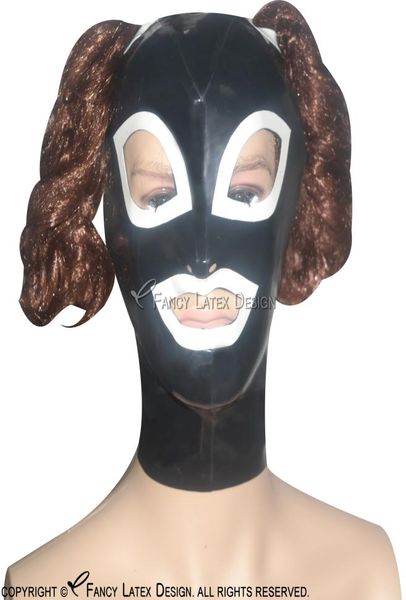 pigtail latex hood with zip at back open eyes mouth nose rubber mask plus size 00167989459, Silver
pigtail latex hood with zip at back open eyes mouth nose rubber mask plus size 00167989459, Silver