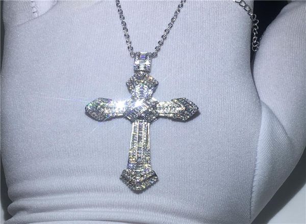 vecalon big cross pendant 925 sterling silver 5a zircon wedding engagement pendants with necklace for women men jewelry8691639
vecalon big cross pendant 925 sterling silver 5a zircon wedding engagement pendants with necklace for women men jewelry8691639
