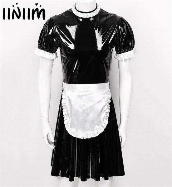 mens male sissy maid dress cosplay costume clubwear short puff sleeve wetlook latex servant uniform flared with apron 2112238968109, Red;black
mens male sissy maid dress cosplay costume clubwear short puff sleeve wetlook latex servant uniform flared with apron 2112238968109, Red;black