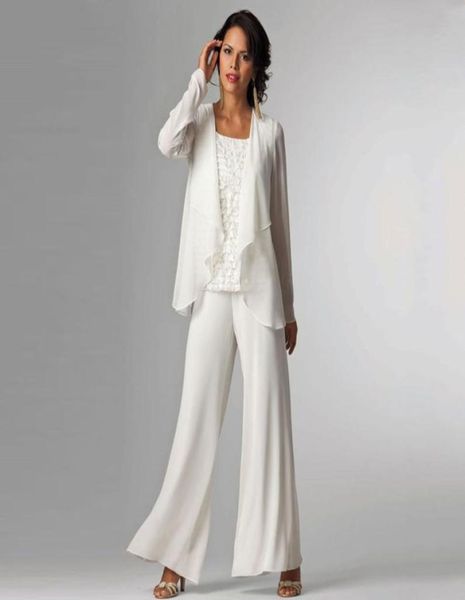 white chiffon mother of the bride pant suits bateau neck lace wedding guest dress with long sleeves jacket mothers of the groom dr5943585, Black;red
white chiffon mother of the bride pant suits bateau neck lace wedding guest dress with long sleeves jacket mothers of the groom dr5943585, Black;red