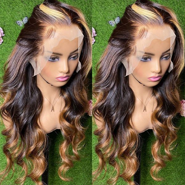 180%density 28 30 Inch Highlight Honey Body Wave 13x4 HD Lace Front Human Hair Wigs Remy Ombre Colored Wavy Lace Frontal Wigs for Women, Ombre color
180%density 28 30 Inch Highlight Honey Body Wave 13x4 HD Lace Front Human Hair Wigs Remy Ombre Colored Wavy Lace Frontal Wigs for Women, Ombre color